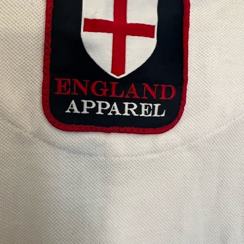 Men’s England Apparel Rose Patch embroidered Polo. Size L. - Picture 8 of 12